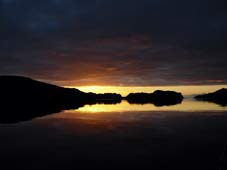 Sonnenaufgang auf Deception Island